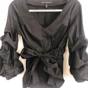 WHBM size 2 black shirt